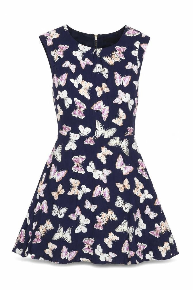 Oasis Women's Multicoloured Sleeveless Dress Size 8