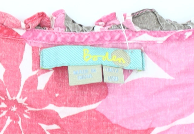 Boden Women's Multicoloured Floral Tunic Blouse Size 12
