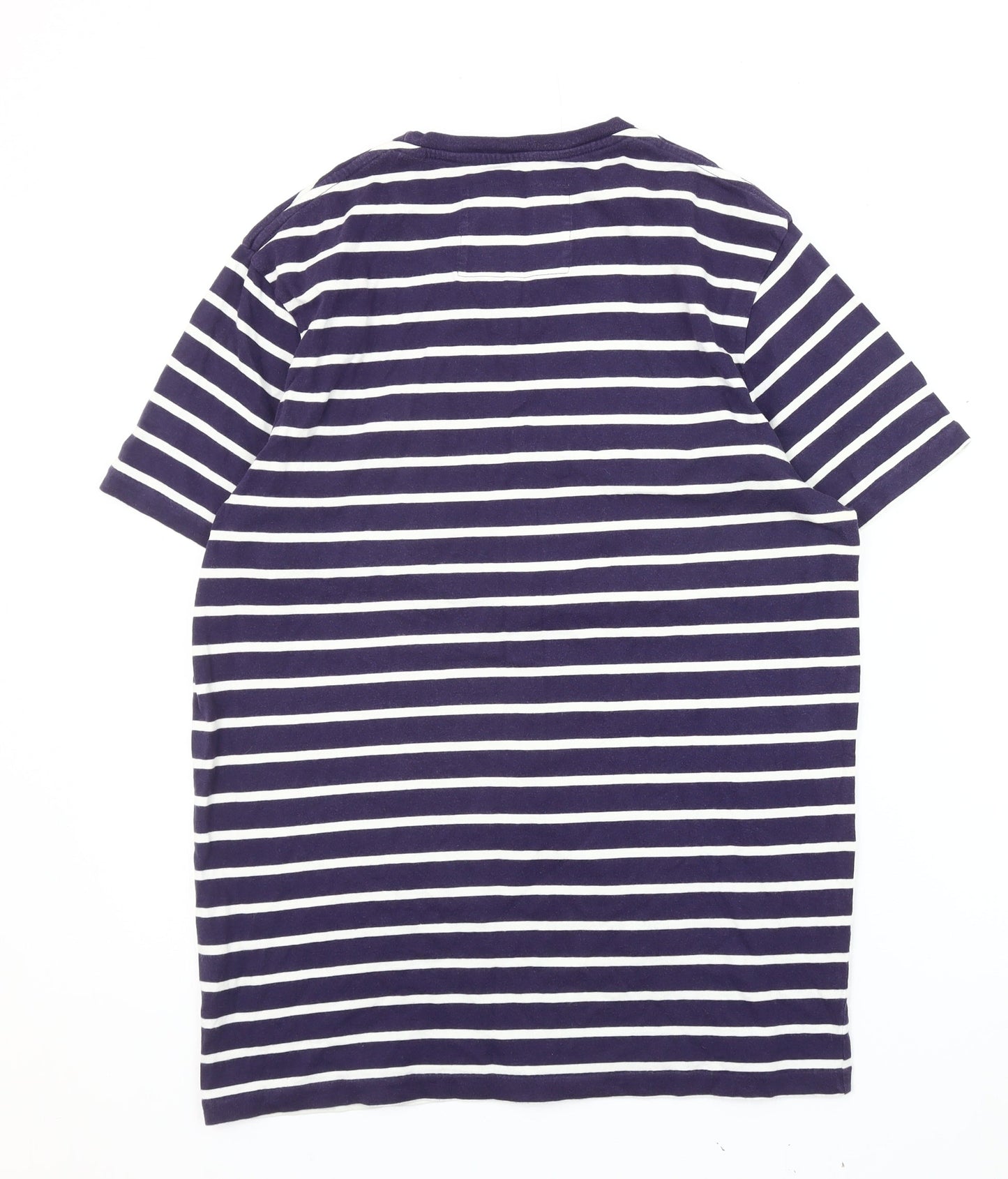 Jack Wills Men's Blue Striped T-Shirt, Size S