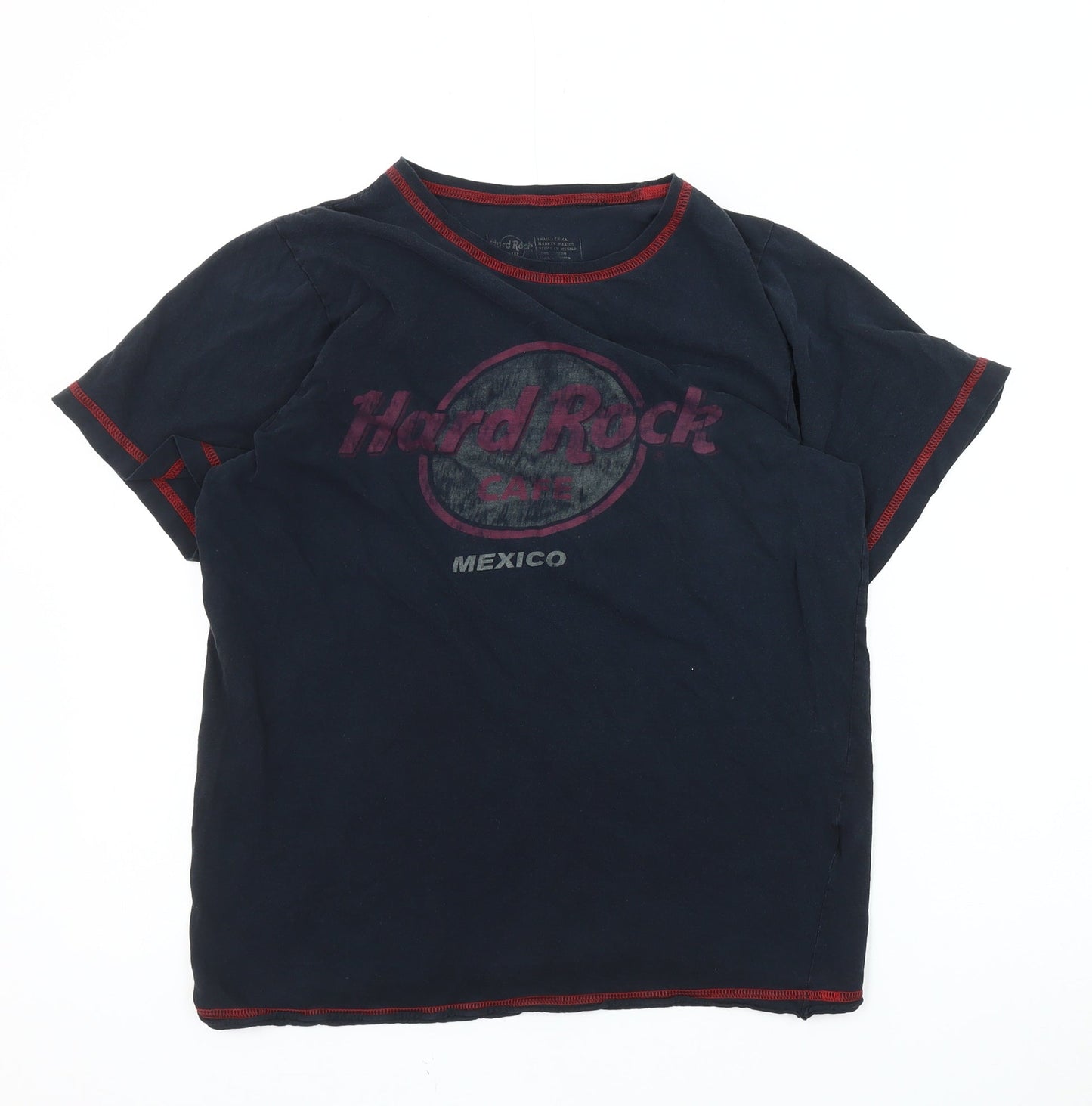 Hard Rock Cafe Men's Blue S Music T-Shirt