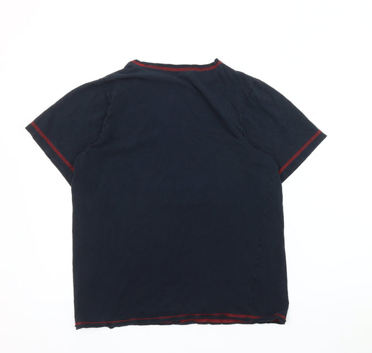 Hard Rock Cafe Men's Blue S Music T-Shirt