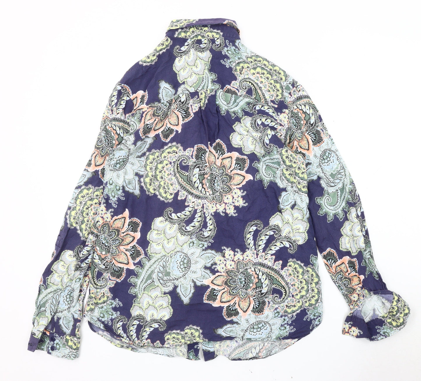 Warehouse Women's Paisley Blouse Size 8 Multicoloured