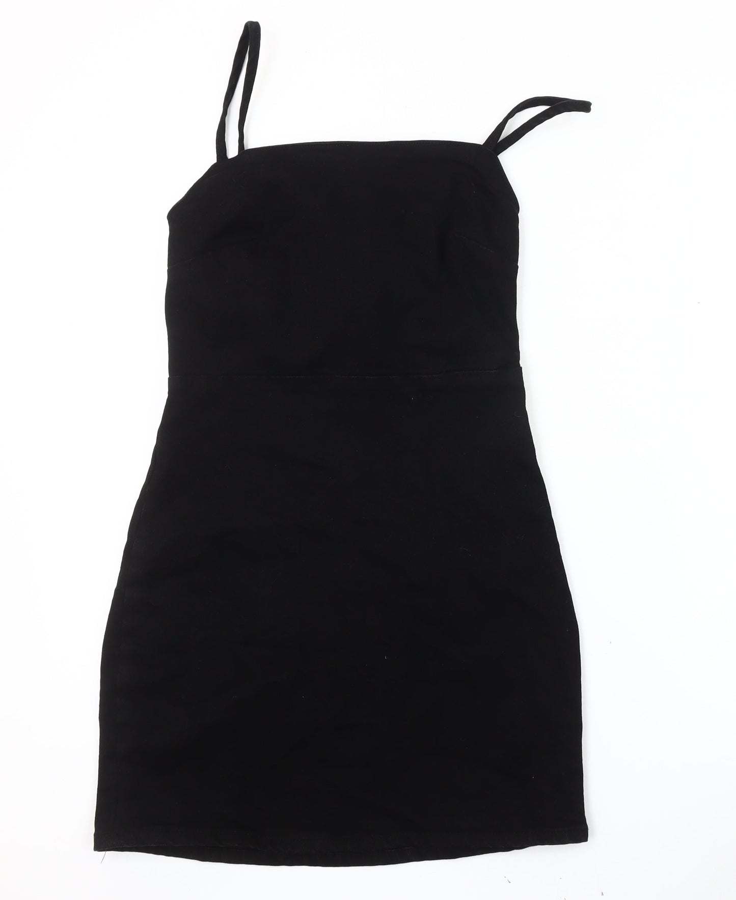 Zara Women's Black XS Strappy Cotton Dress