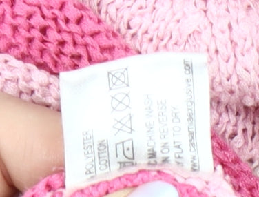 Casamia Women's Pink Striped Pullover Jumper M