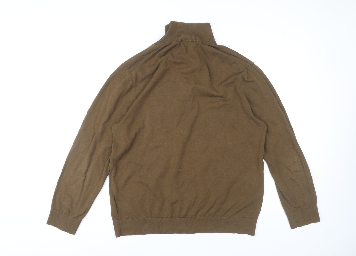 Hugo Boss Men's Brown 1/4 Zip Sweatshirt Size L