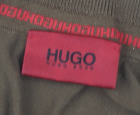 Hugo Boss Men's Brown 1/4 Zip Sweatshirt Size L