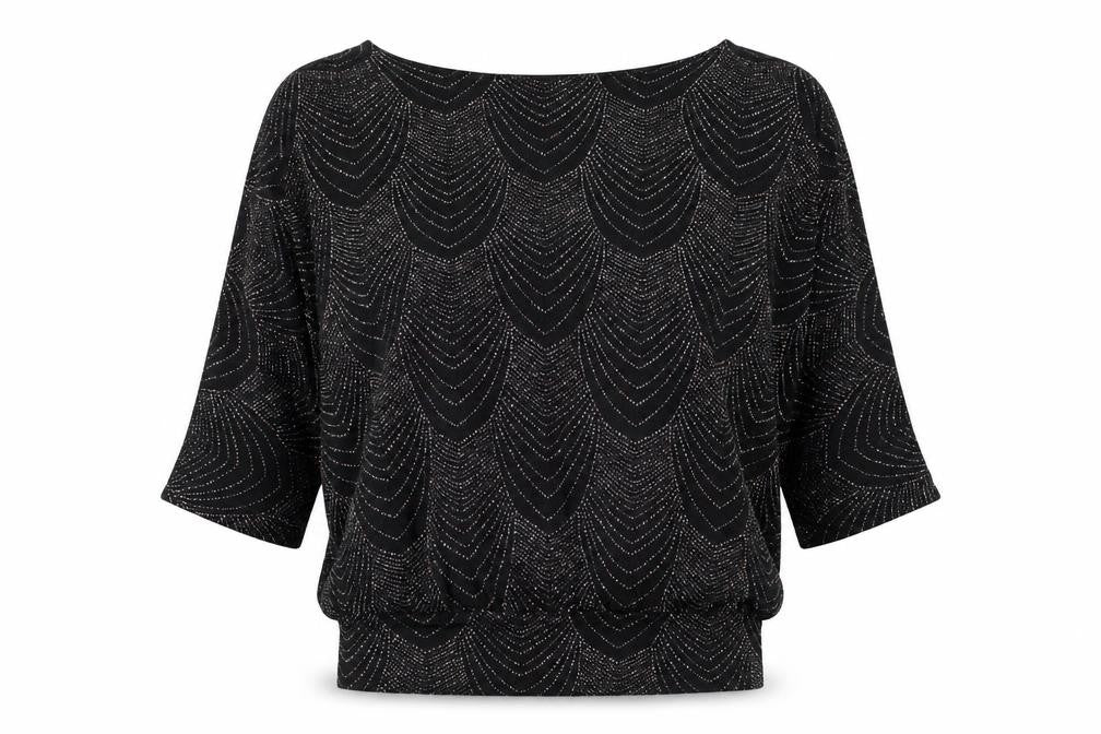 Dorothy Perkins Women's Black Geometric Tunic