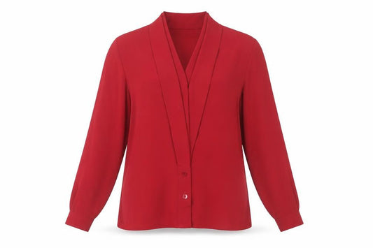 Womens UK Size 12 Alexon Red Polyester Blouse