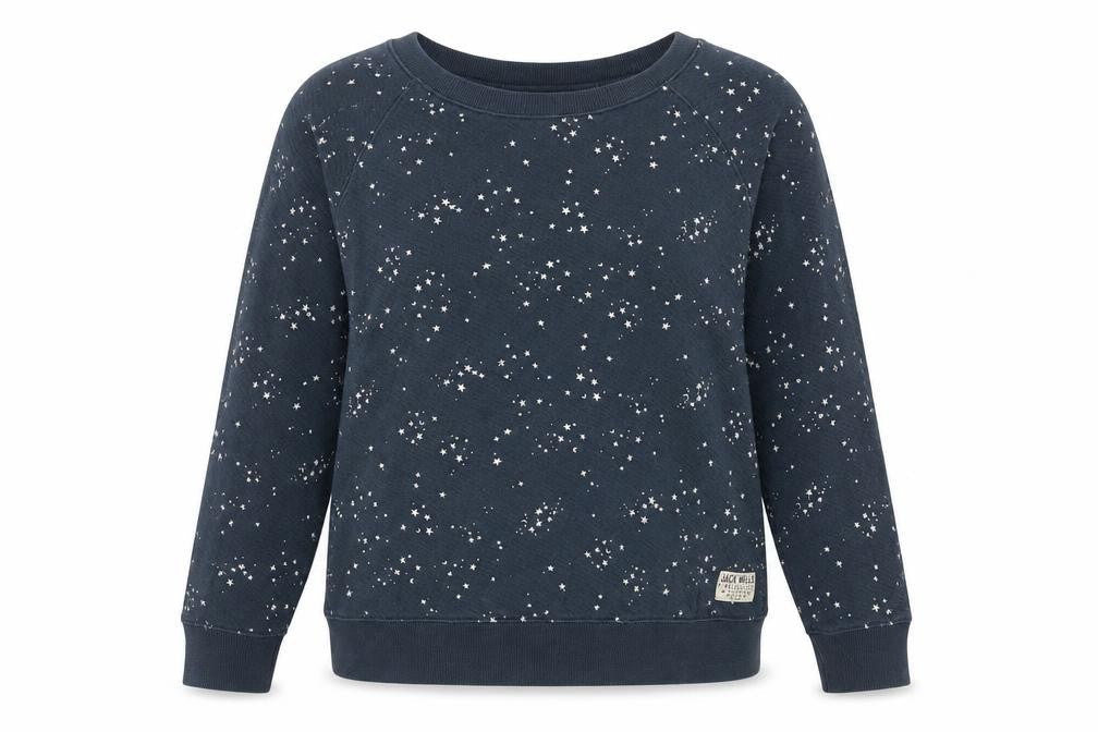 Womens UK 10 Regular Jack Wills Blue Pullover Sweatshirt