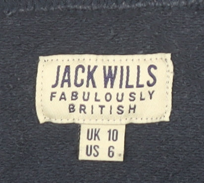 Jack Wills Women's Blue Sweatshirt Size 10 Star Print