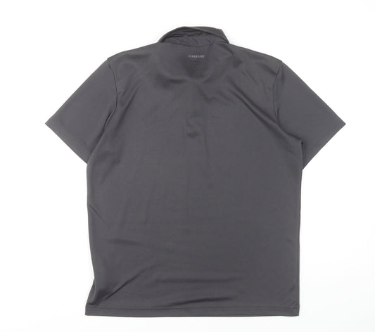 Adidas Men's Black Polo Shirt Medium Regular Fit