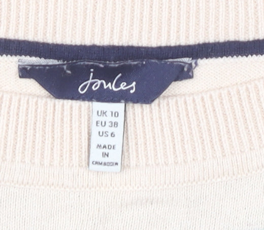 Joules Women's Multicoloured Stripe Pullover Jumper Size 10