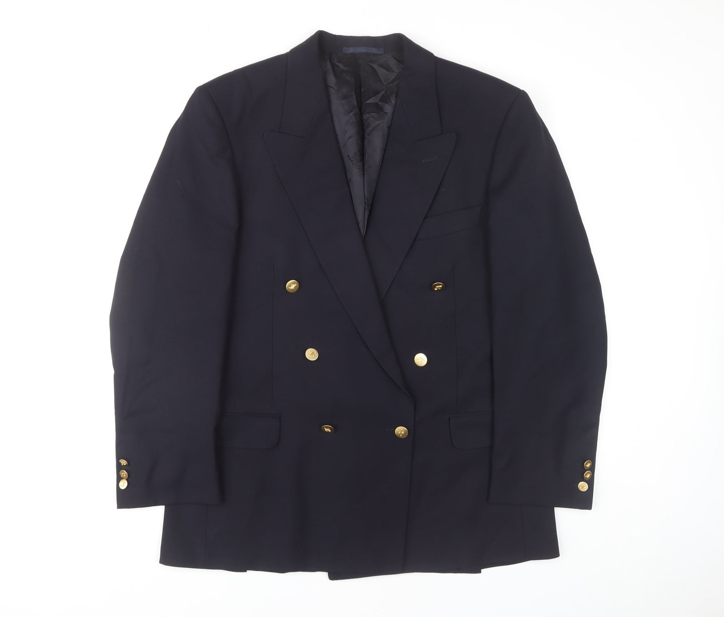 Jaeger Men's Blue Wool Blazer, Size 50R, Formal Jacket