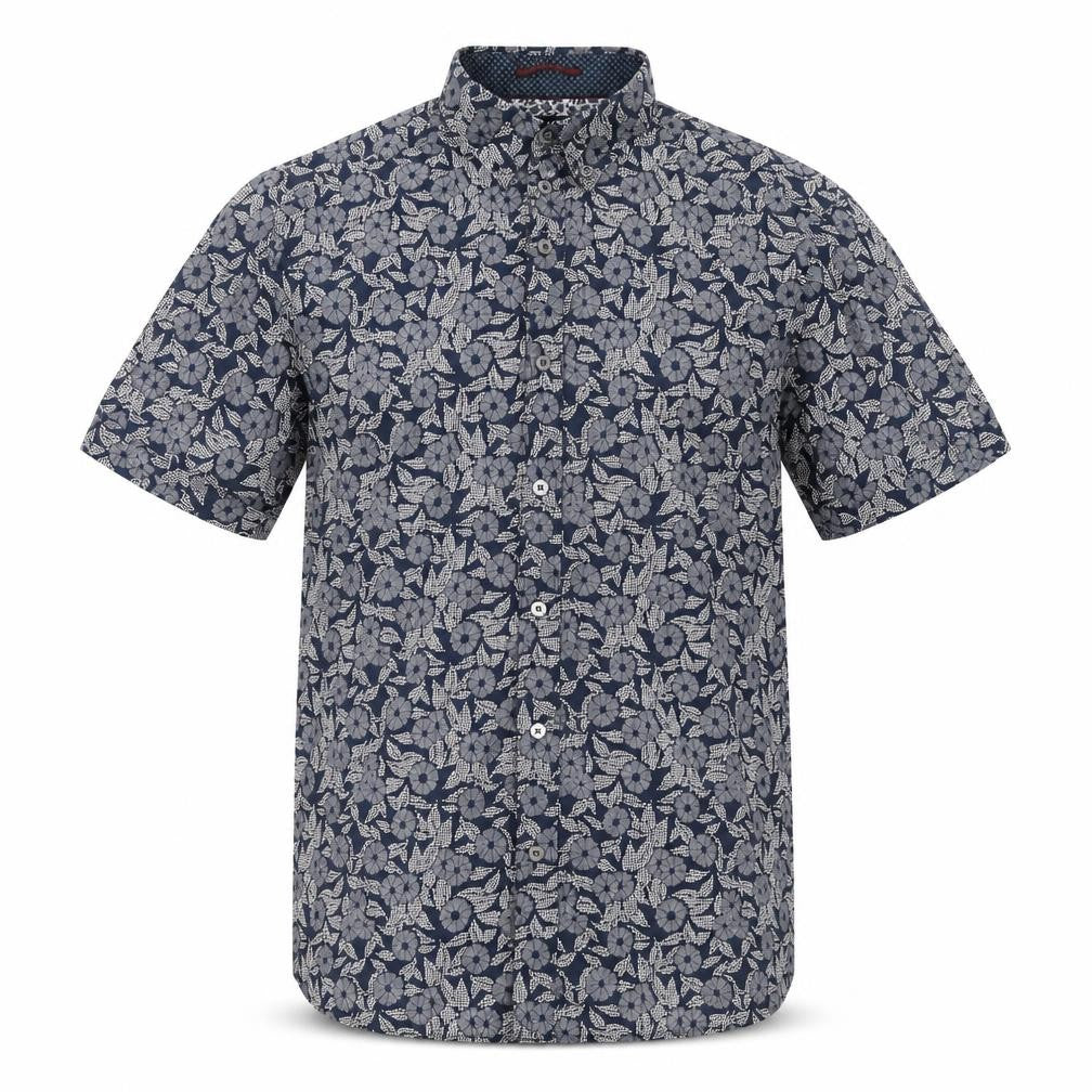Ted Baker Men's Blue Floral Shirt, M, Button-Up, Cotton