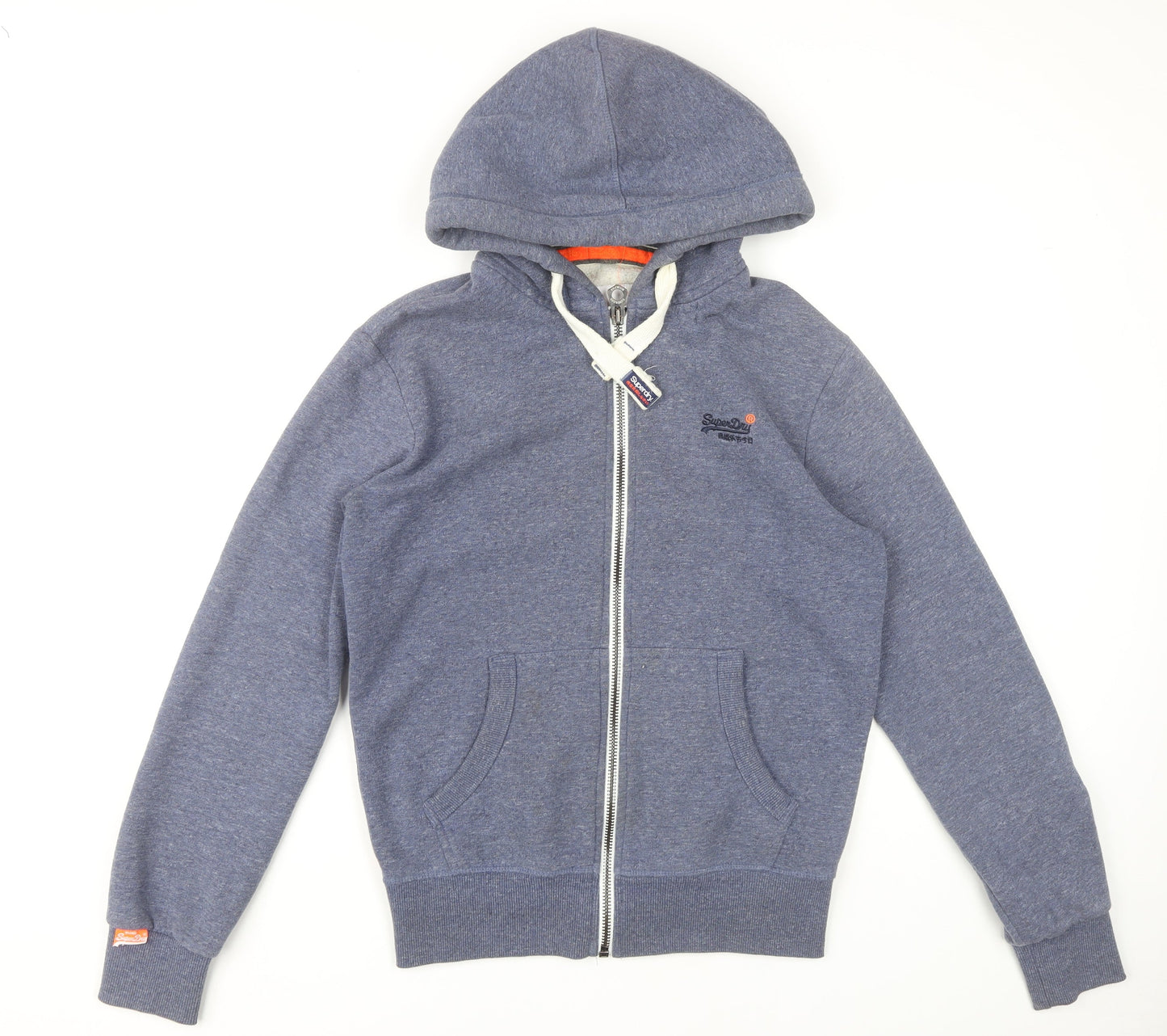 Superdry Men's Blue Full Zip Hoodie Size S