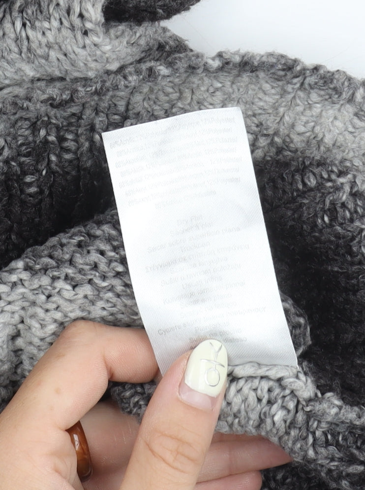 Animal Women's Grey Striped Pullover Jumper