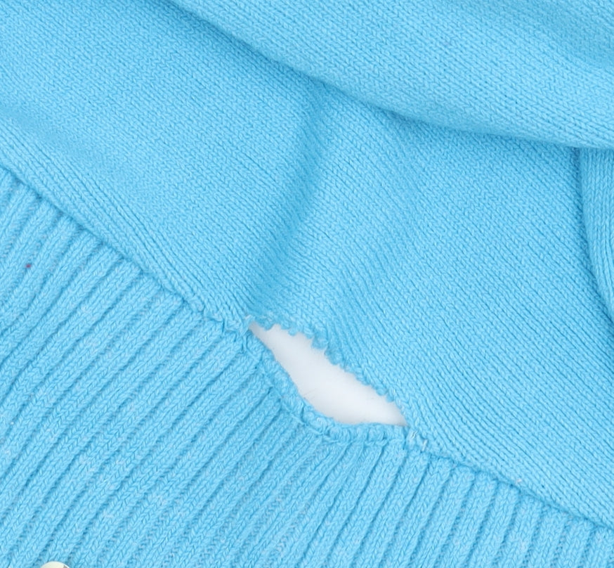 Pure & Natural Blue Women's Cardigan 2XS