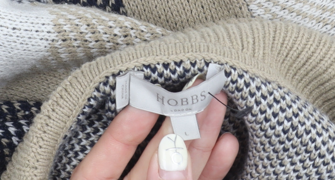 Hobbs Women's Multicoloured Roll Neck Jumper L