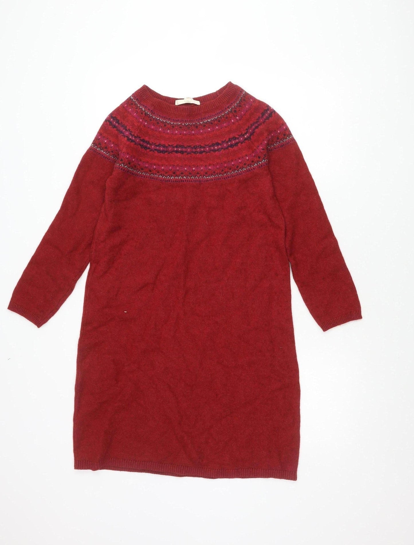 Seasalt Cornwall Women's Red Knit Dress Size 10