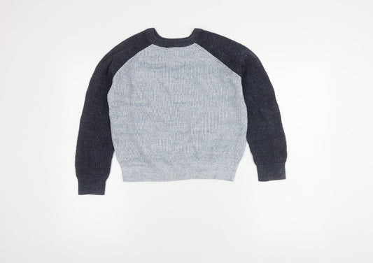GAP Kids Boys Blue Grey M Pullover Jumper Casual Knit