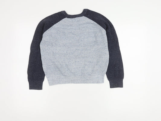 GAP Kids Boys Blue Grey M Pullover Jumper Casual Knit
