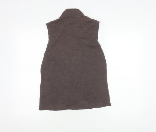 Dash Women's Brown Zip Waistcoat Size 10