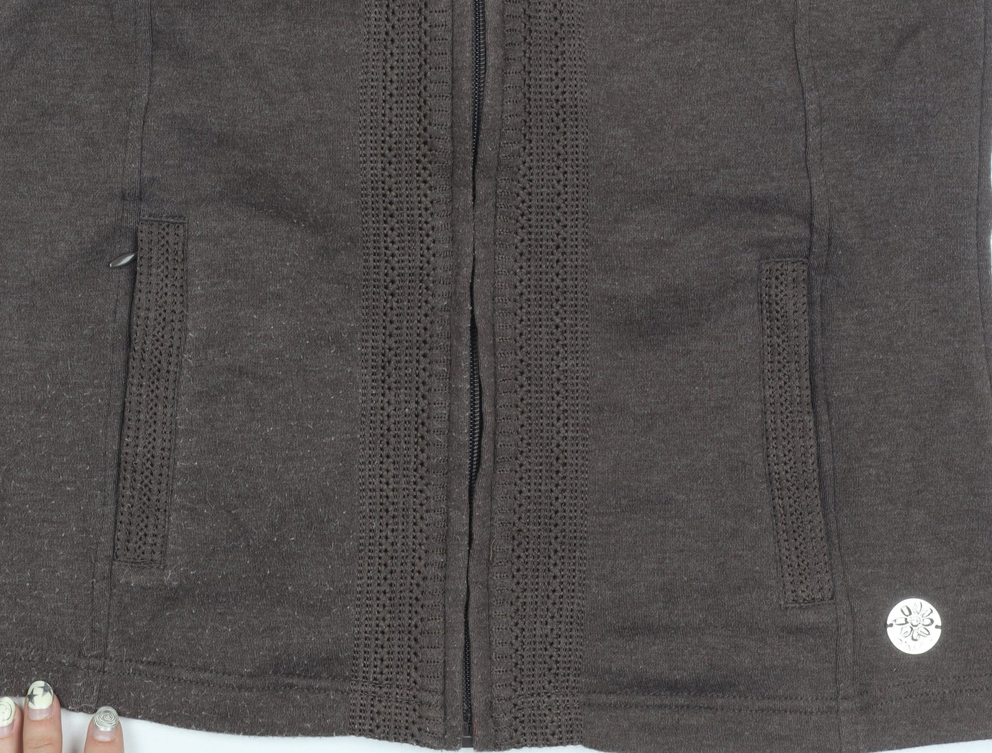 Dash Women's Brown Zip Waistcoat Size 10