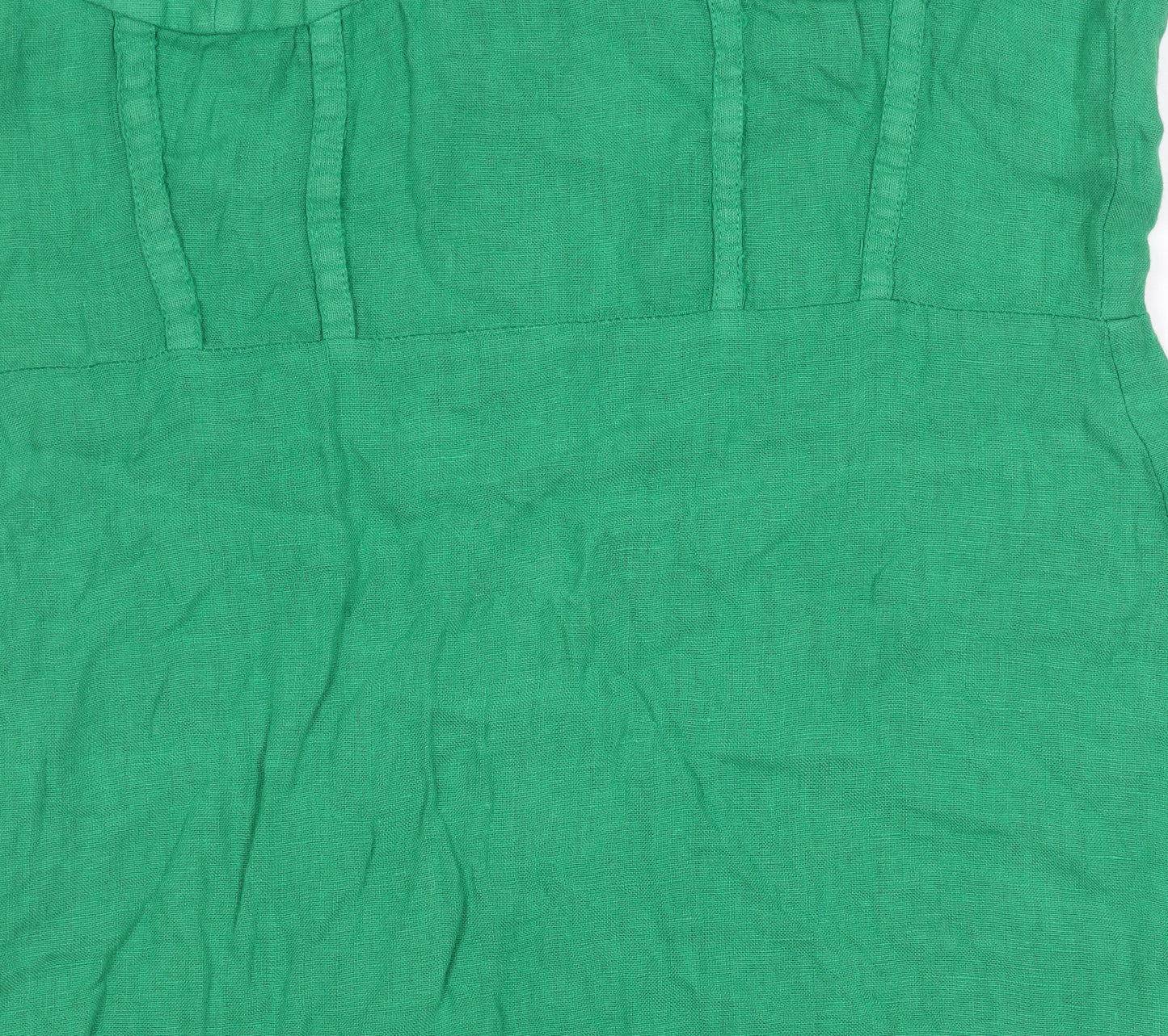 Zara Women's Green Sleeveless Slip Dress Size 12