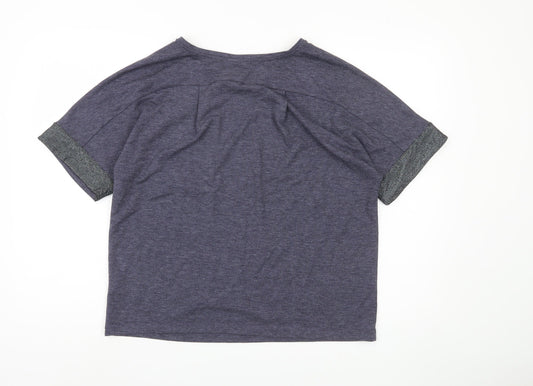 Oliver Bonas Women's Blue T-Shirt, Size 12, Casual