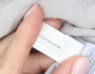 Gap Men's Grey Cotton Crew Neck T-Shirt, Size M