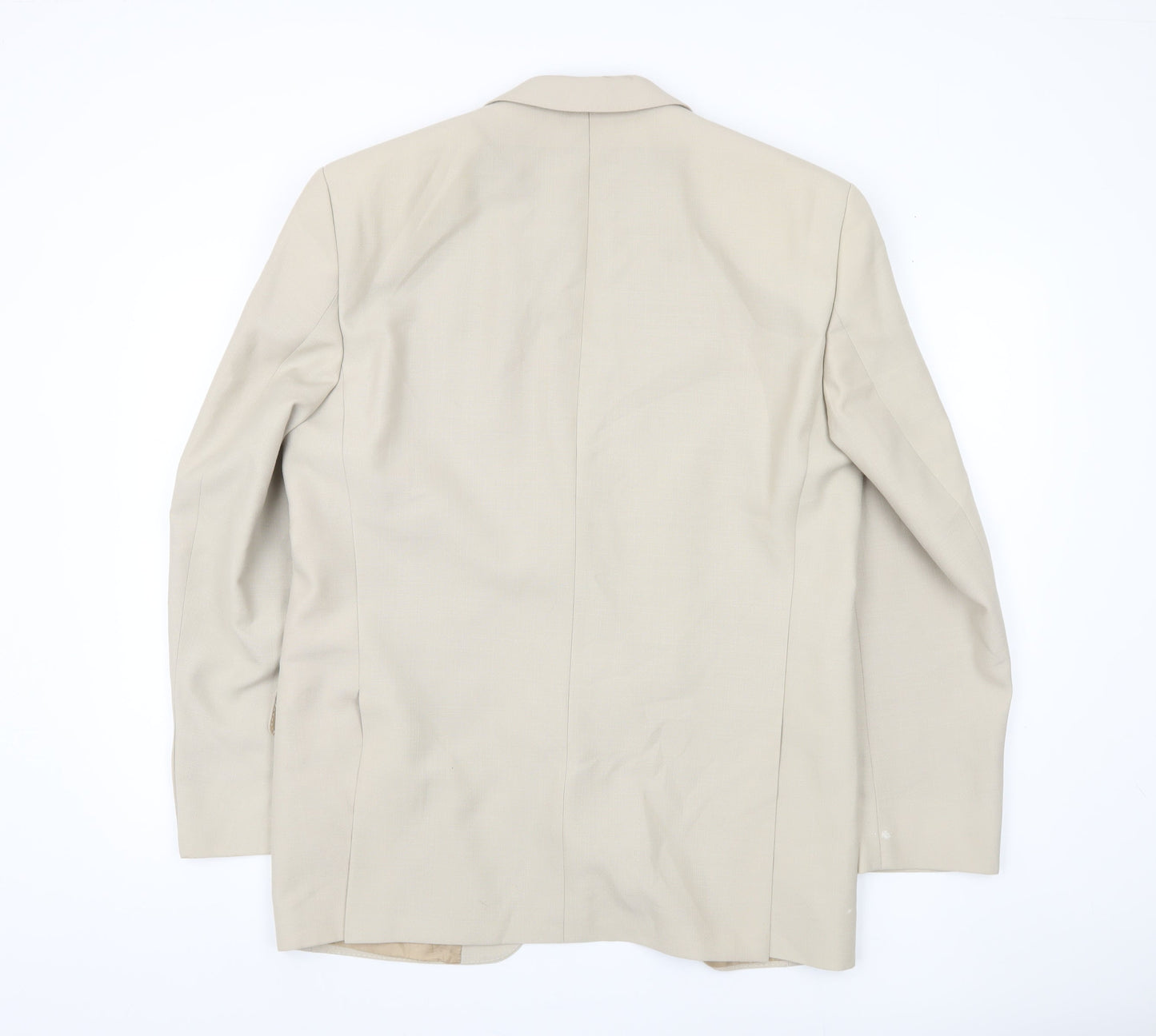 Tropicano Men's Beige Blazer, Two-Button, Summer UK 40R