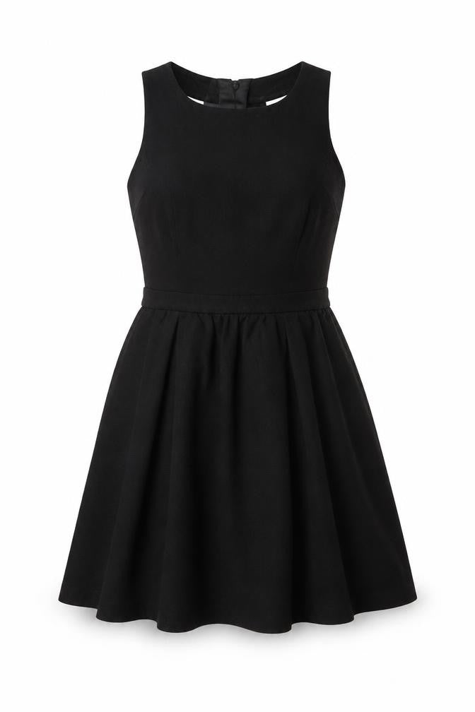 Jack Wills Womens Black Fit & Flare Dress Size 2