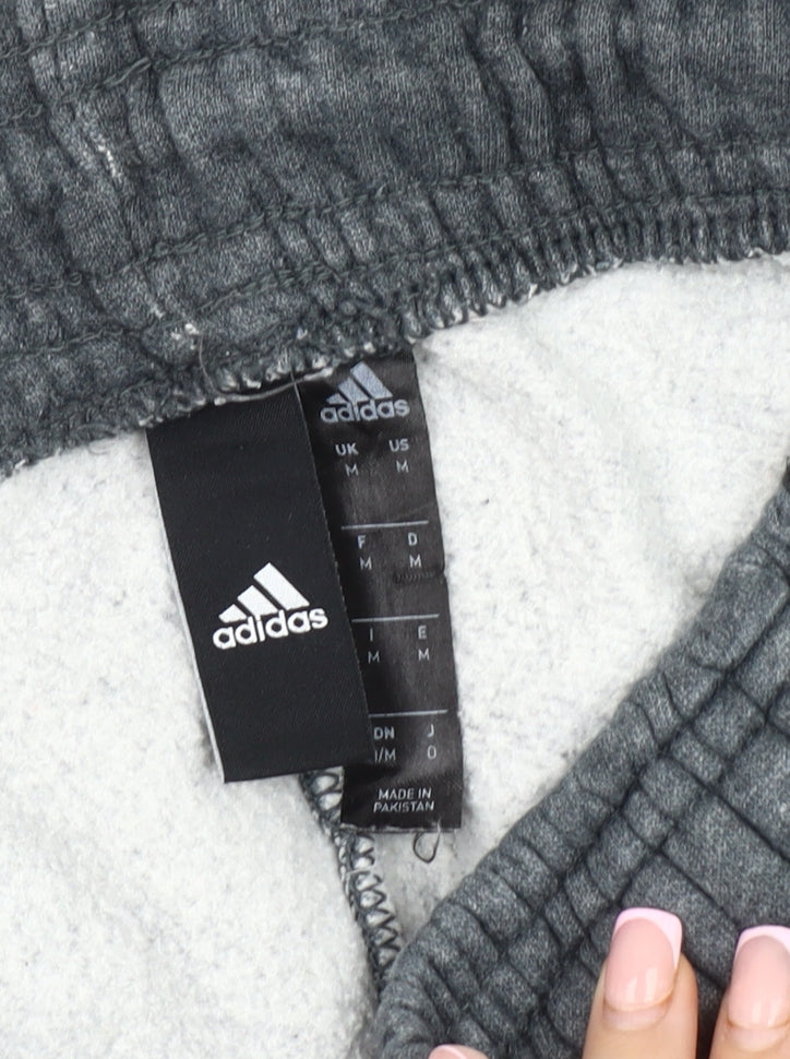 Adidas Men's Grey Jogger Trousers - Size M