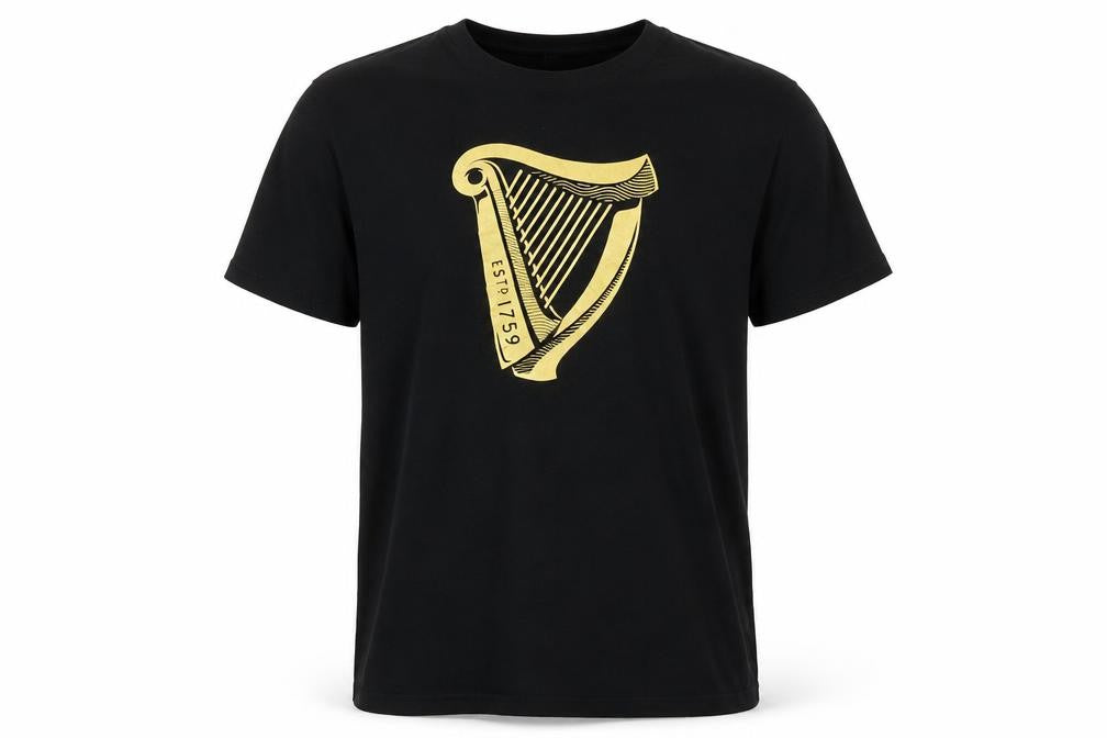 Sol's Men's Black Beer Graphic T-Shirt, Size L