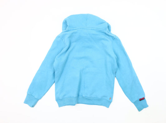 Superdry Women's Blue Hoodie, M, Vintage Style