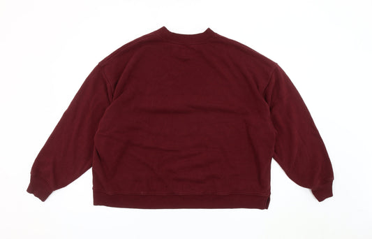 American Eagle Men’s Red Pullover Sweatshirt S
