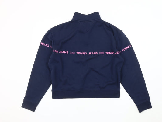 Tommy Jeans Women's Blue Pullover Sweatshirt L