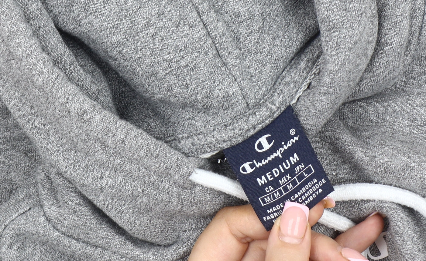Champion Men's Grey Medium Pullover Hoodie