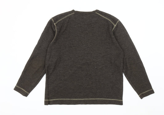 Rocha John Rocha Men's Grey Pullover Sweatshirt S Logo
