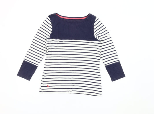 Joules Women's Striped Multicoloured T-Shirt, Size 6