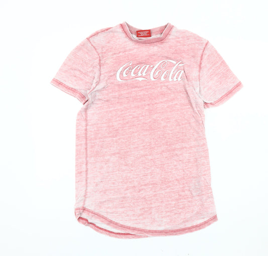 Coca-Cola Pink T-Shirt, Unisex Adults, Size S, Casual Wear