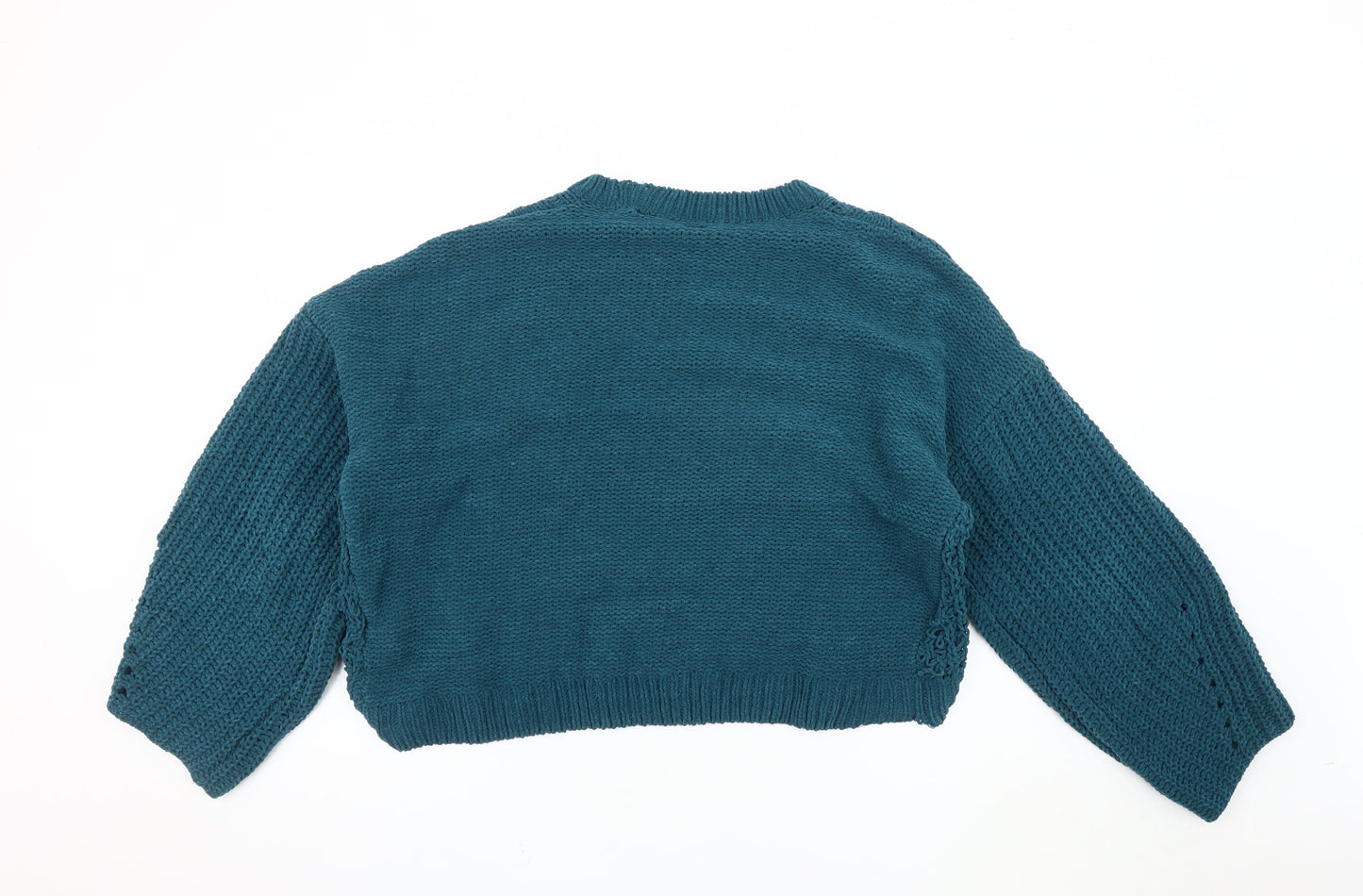 Urban Outfitters Women's Blue Crew Neck Pullover Jumper L