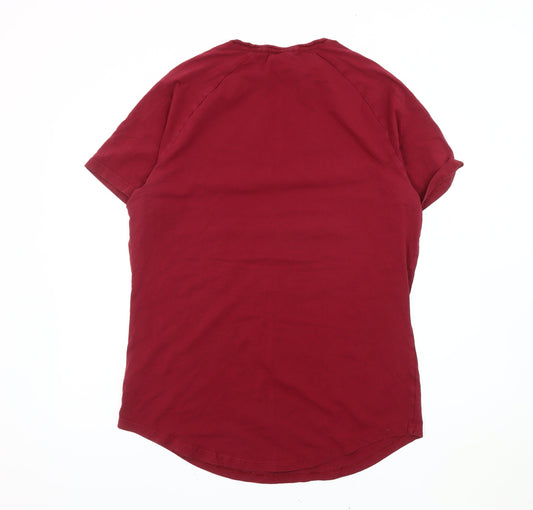 Gymshark Men's Red XL Cotton Crew Neck T-Shirt