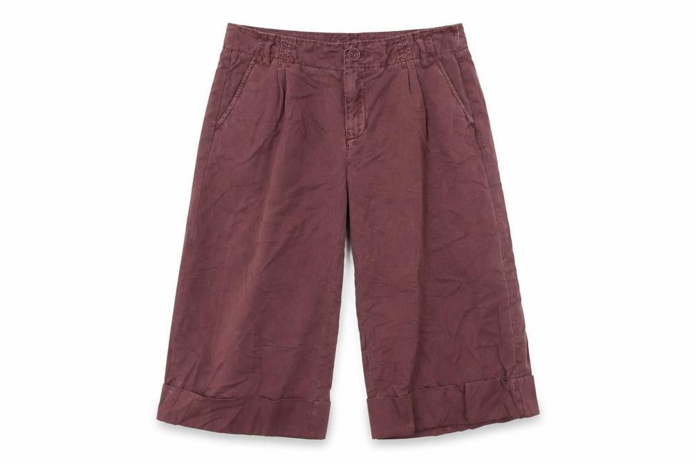 Old Navy Women's Red Wide-Leg Cropped Trousers, Size 6