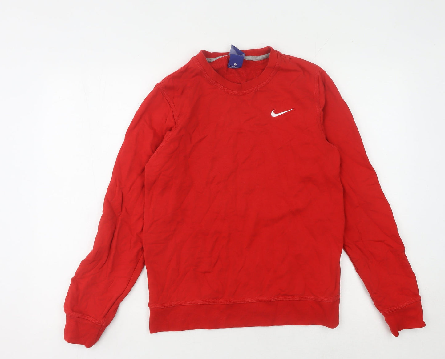 Nike Men's Red Crew Neck Sweatshirt - Size S