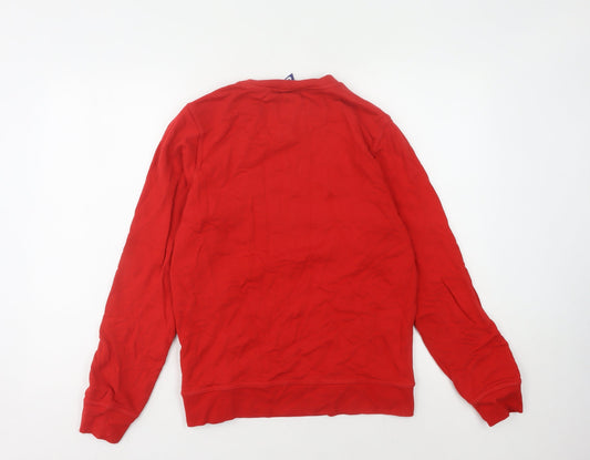 Nike Men's Red Crew Neck Sweatshirt - Size S