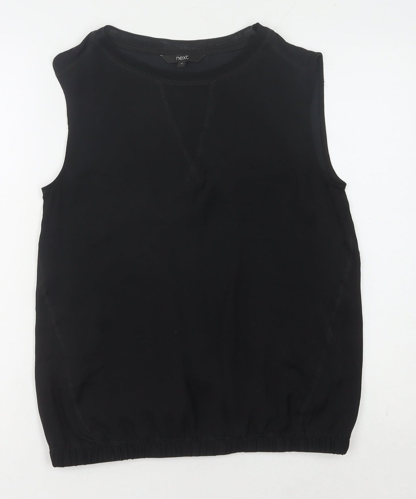 Next Women's Black Tank, Size 10, Crew Neck