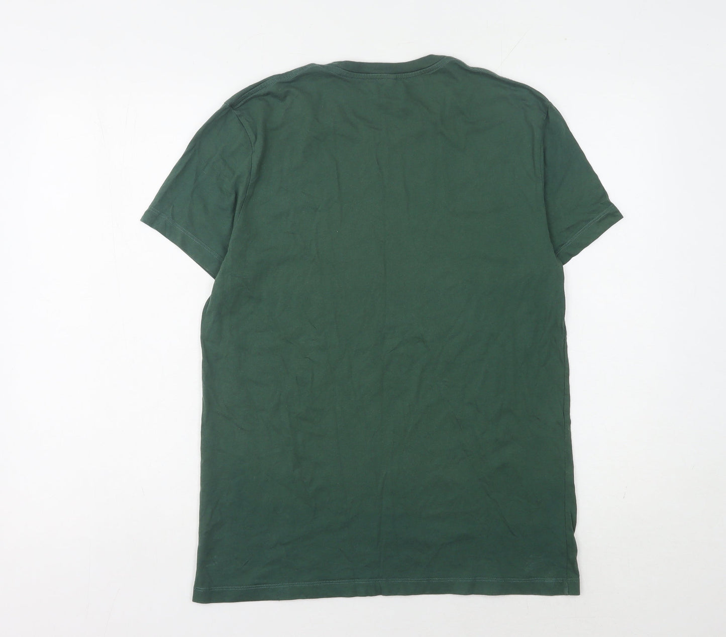 Jack Wills Men's Green T-Shirt, Size S, Crew Neck