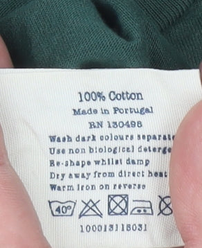 Jack Wills Men's Green T-Shirt, Size S, Crew Neck