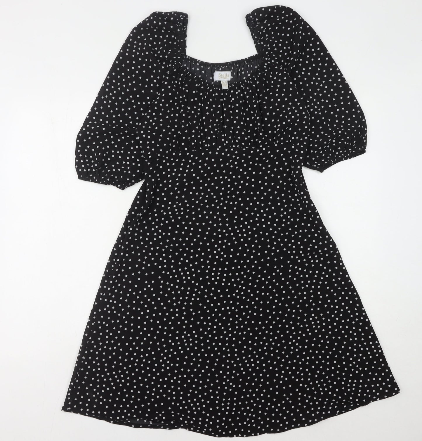 Stella Morgan Women's Black Polka Dot Dress Size 10